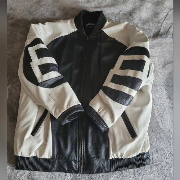 GIOVANNI OUTERWEAR Men's Vintage 8 Ball Leather Jacket, Size 4XL - Picture 6 of 13